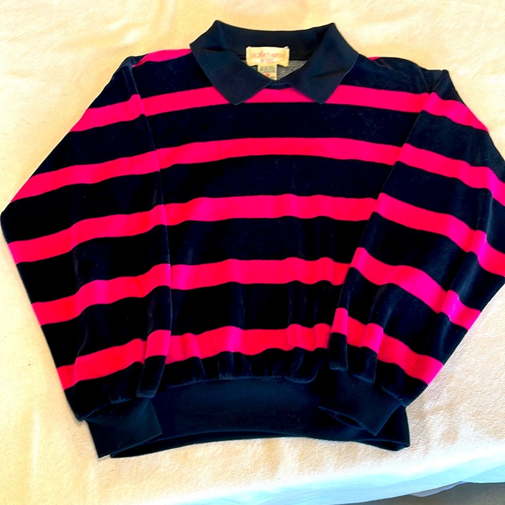 Geoffrey Hunter petites vintage stripped long sleeve pullover